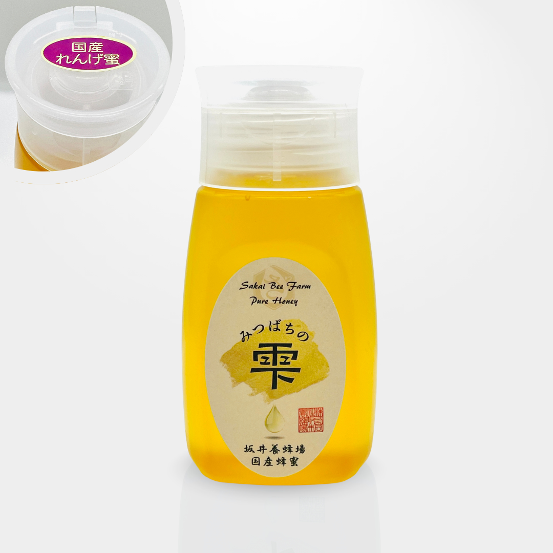 坂井養蜂場　国産蜂蜜 生はちみつ・新蜜(非加熱)れんげ蜜 (300g)