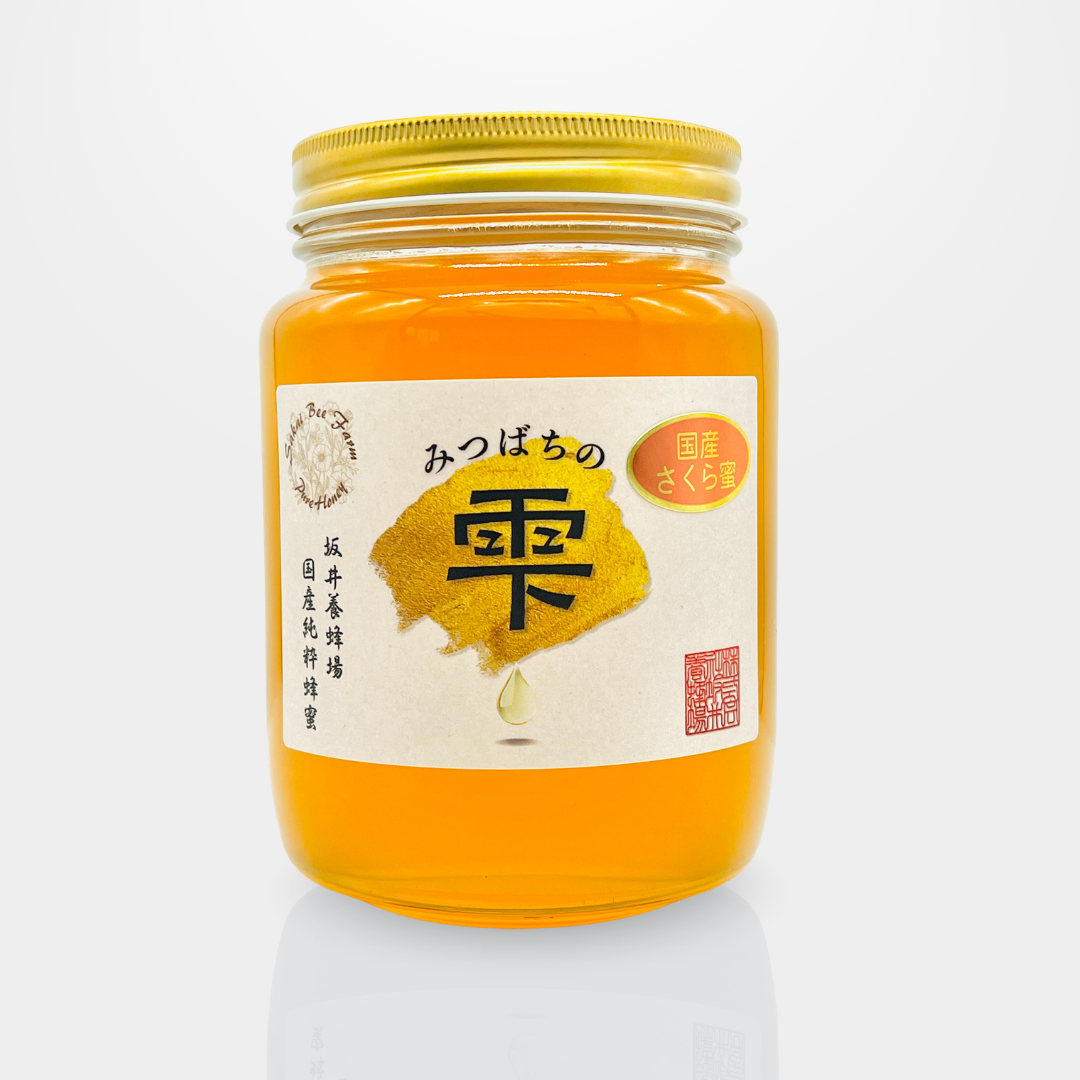 坂井養蜂場　国産蜂蜜 生はちみつ・新蜜(非加熱)さくら蜜 (1000g)