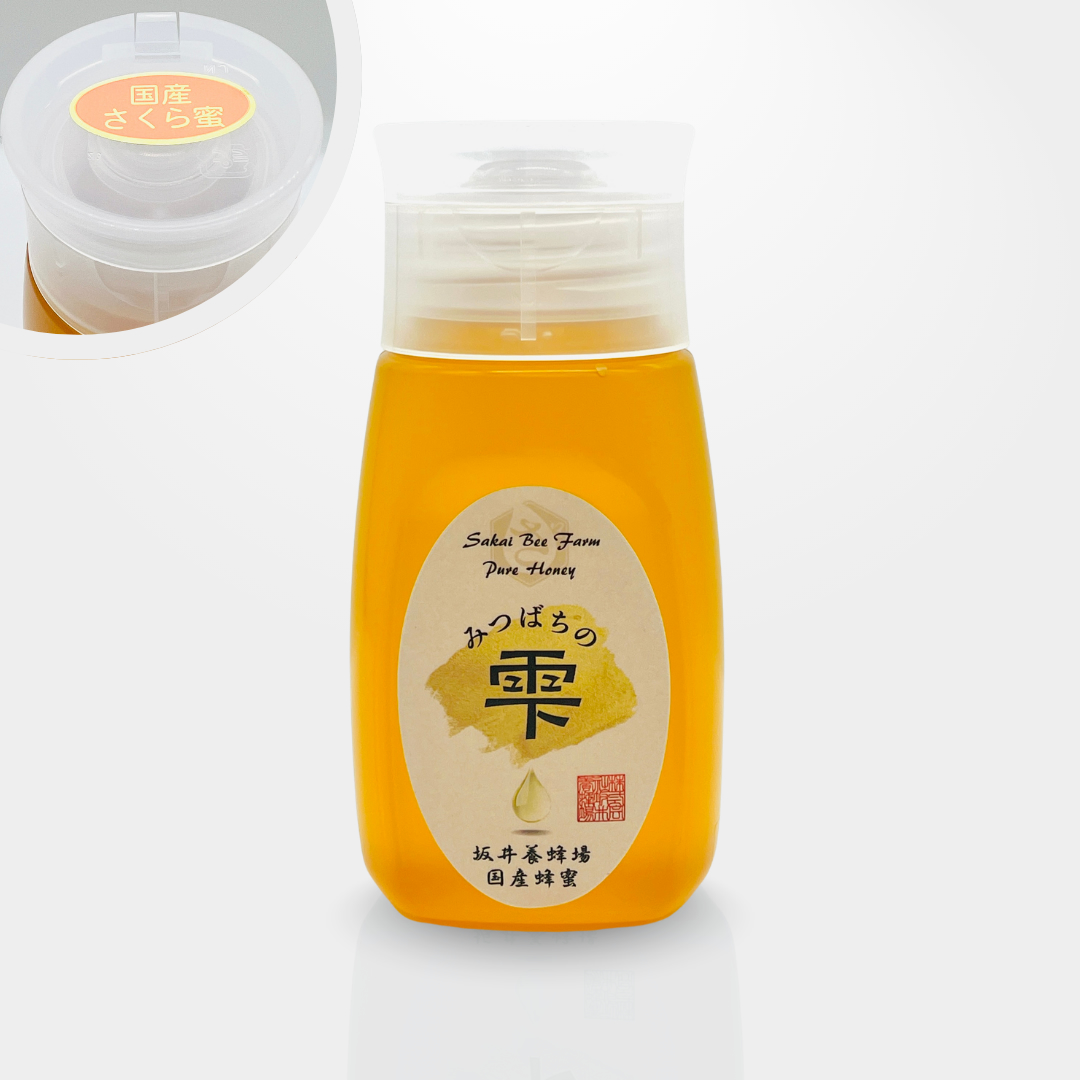 坂井養蜂場　国産蜂蜜 生はちみつ・新蜜(非加熱)さくら蜜 (300g)