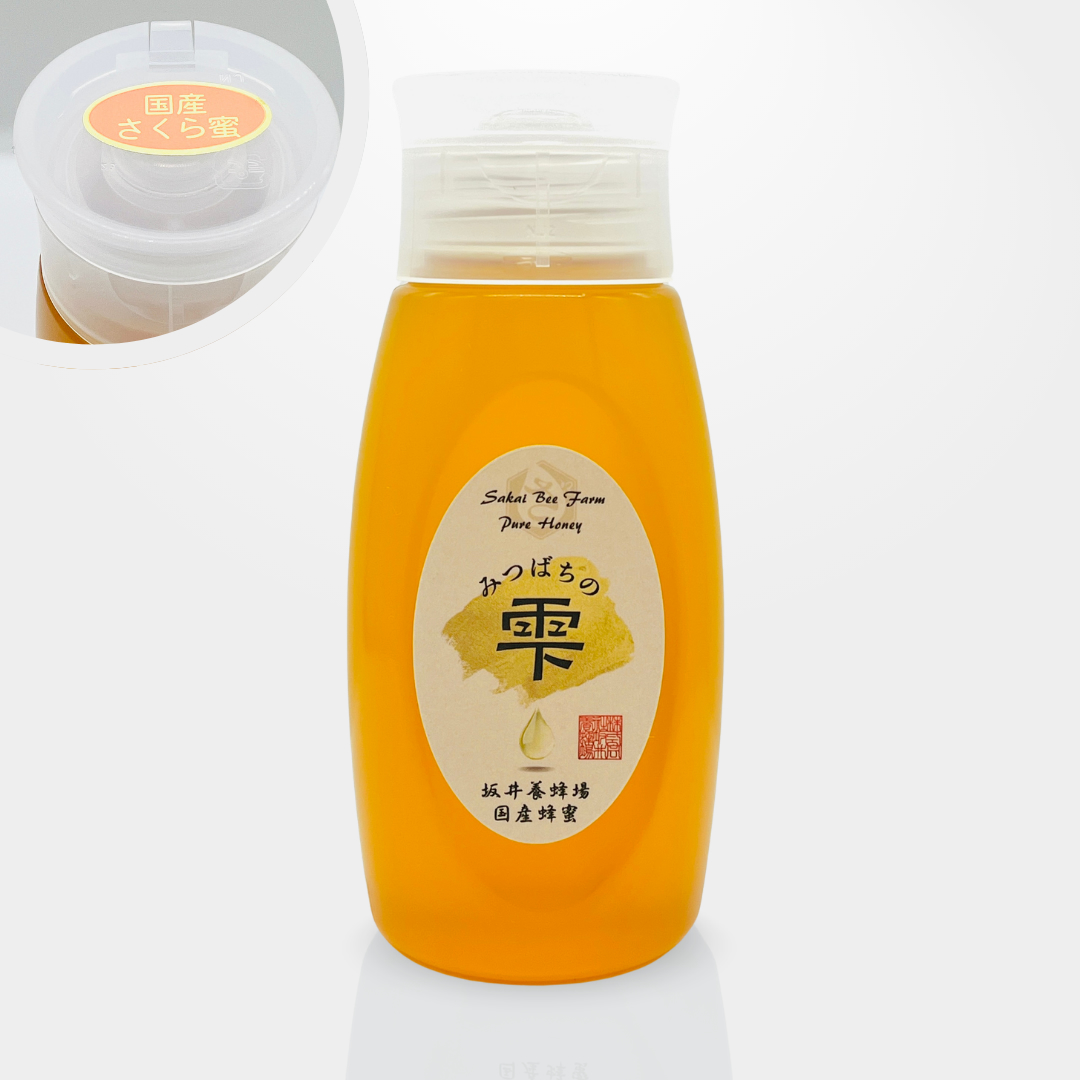 坂井養蜂場　国産蜂蜜 生はちみつ・新蜜(非加熱)さくら蜜 (500g)